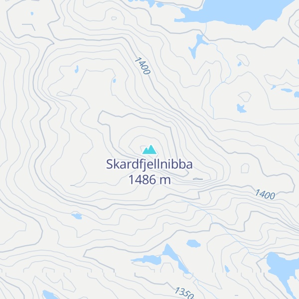 Map of Skardfjellnibba