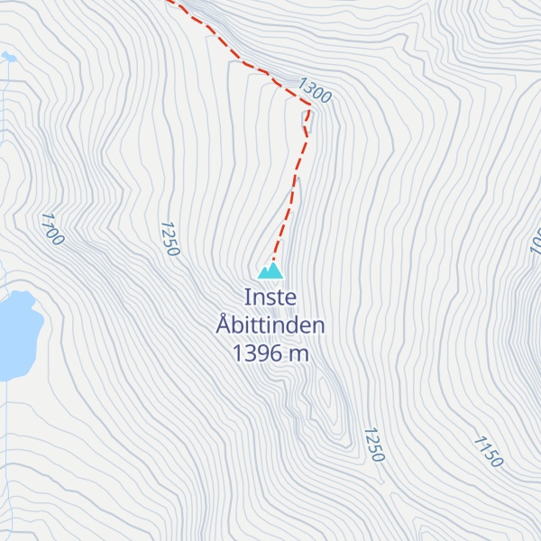 Map of Inste Åbittinden