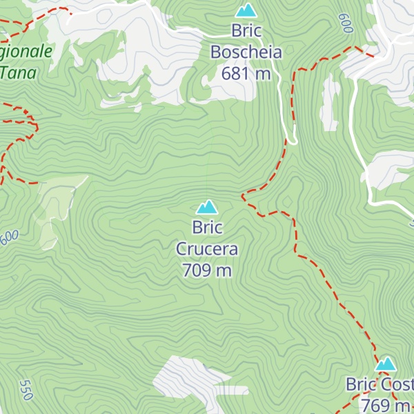 Map of Bric Crucera