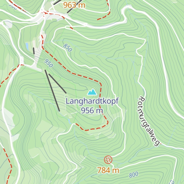 Map of Langhardtkopf