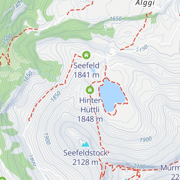 Map of Hinter Hüttli