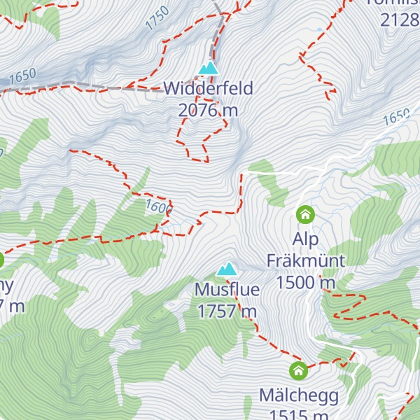 Map of Schyflue