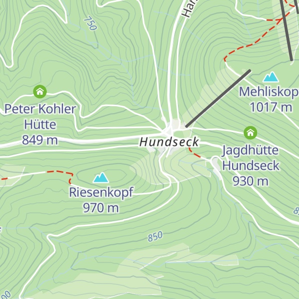 Map of Berghaus Hundseck