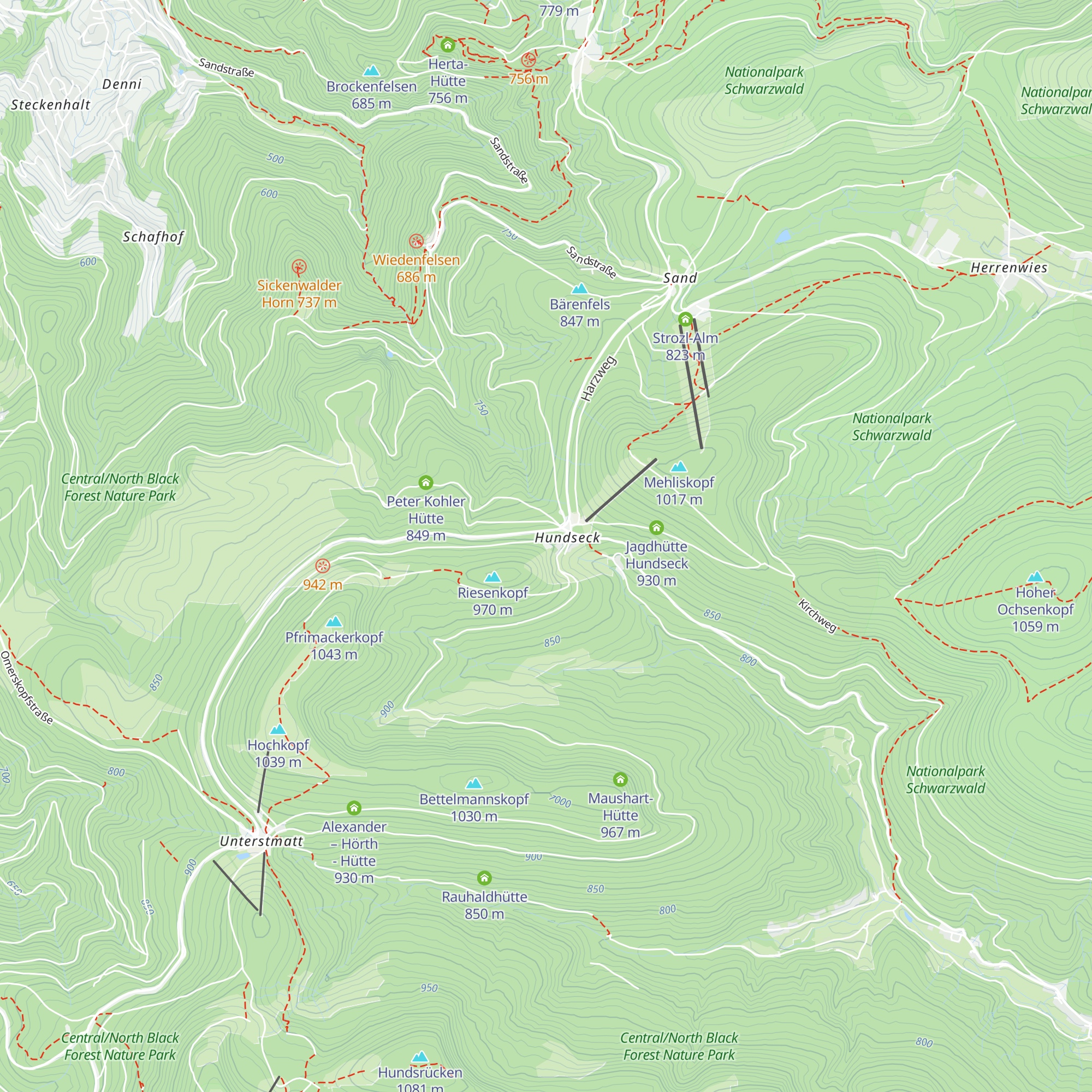 Berghaus Hundseck map