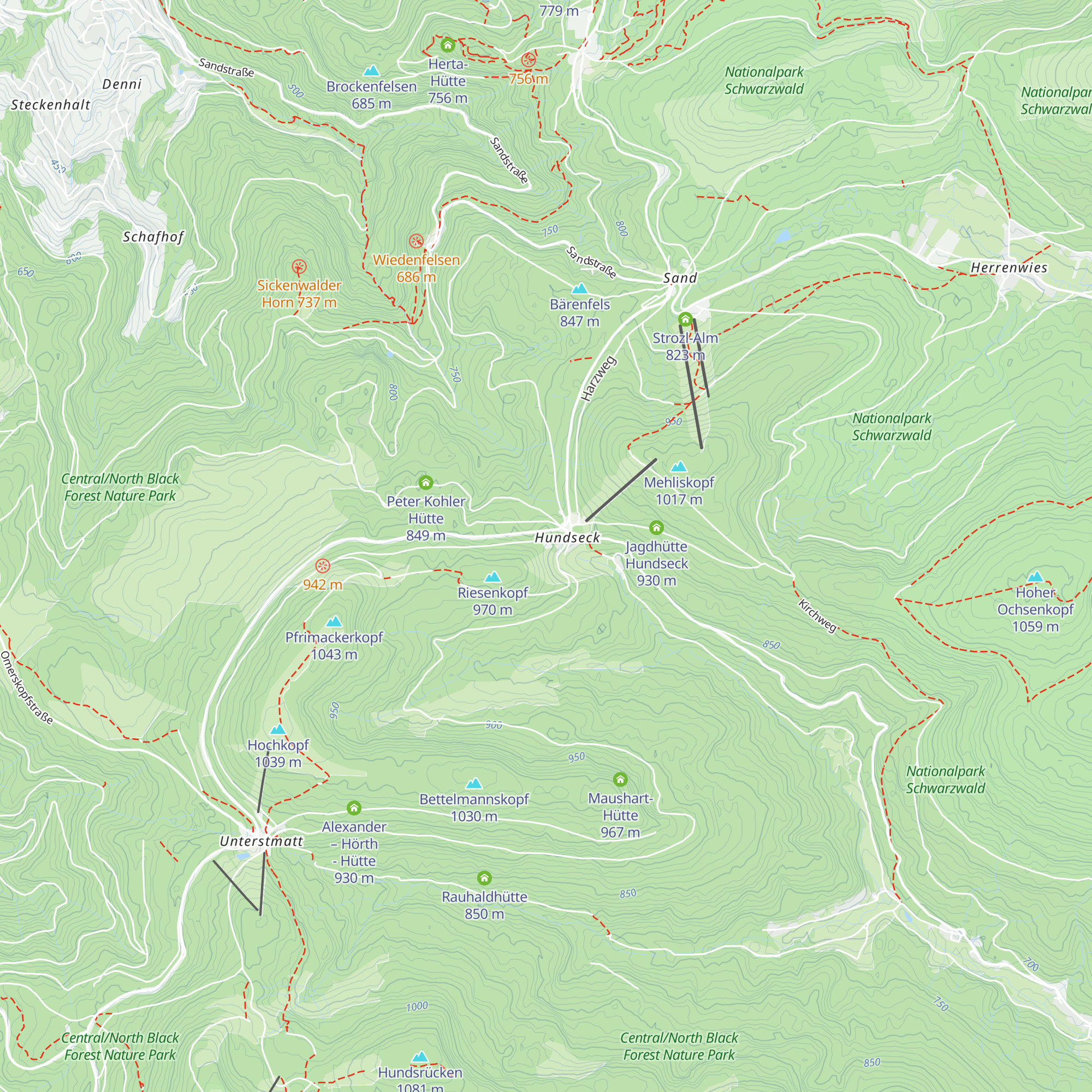 Berghaus Hundseck map