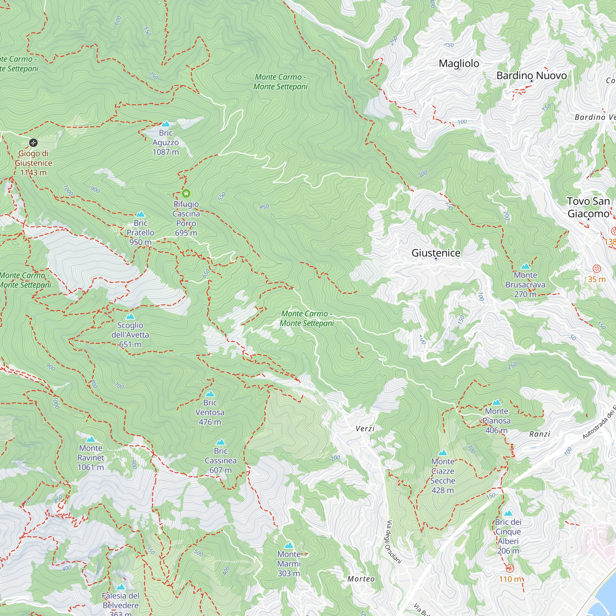 U Cabanun map