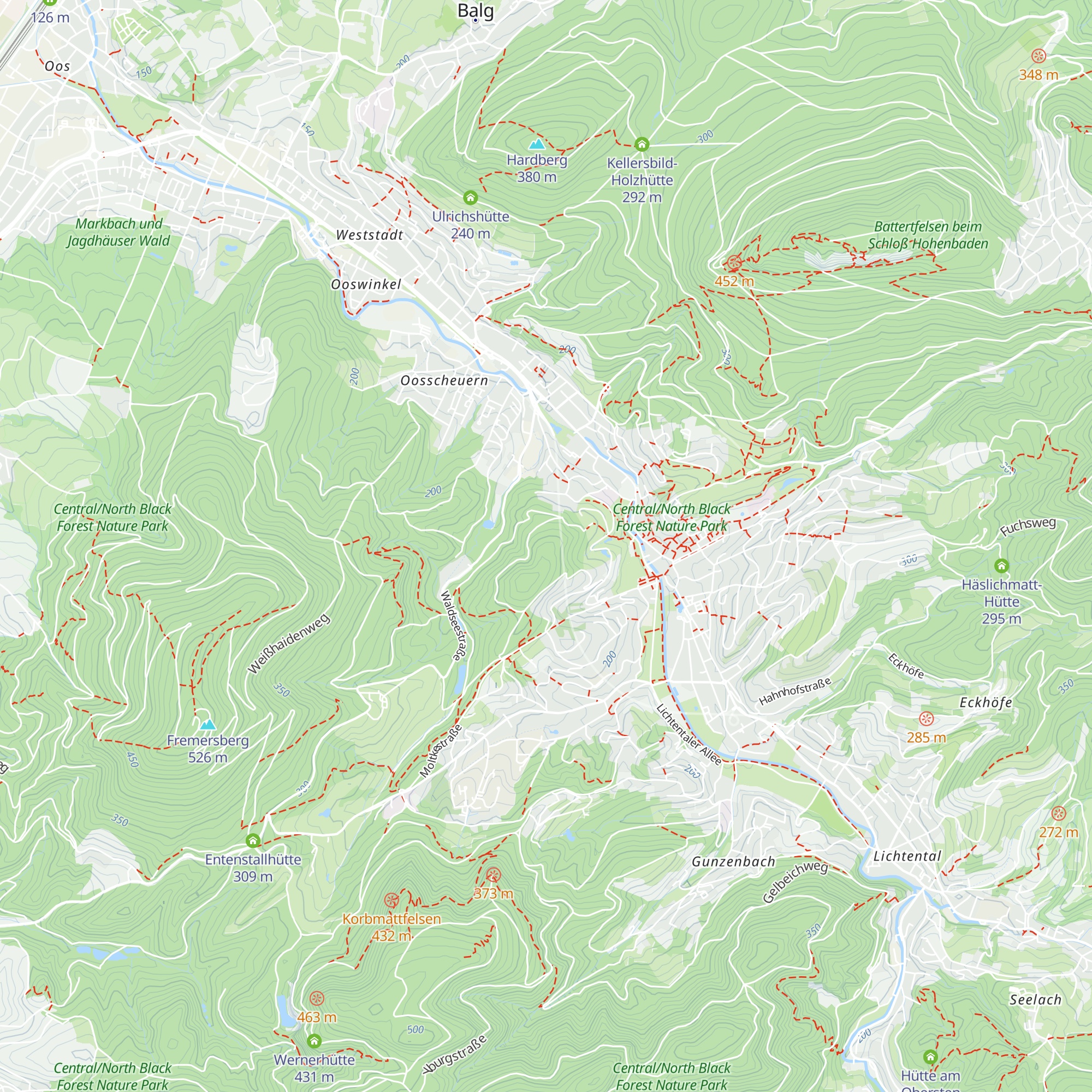 Friesenberg Hütte map