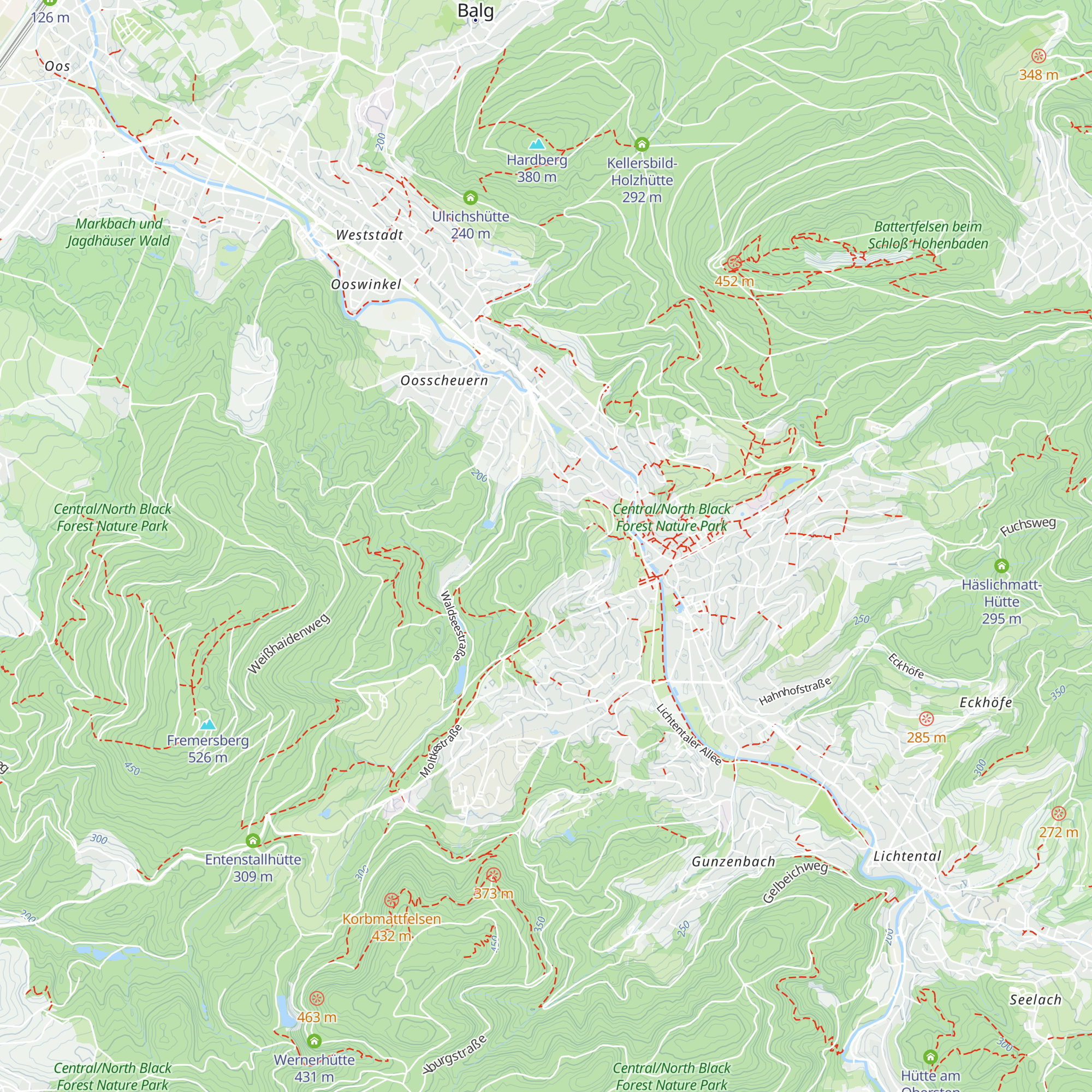 Friesenberg Hütte map