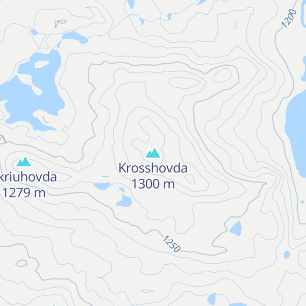Map of Krosshovda