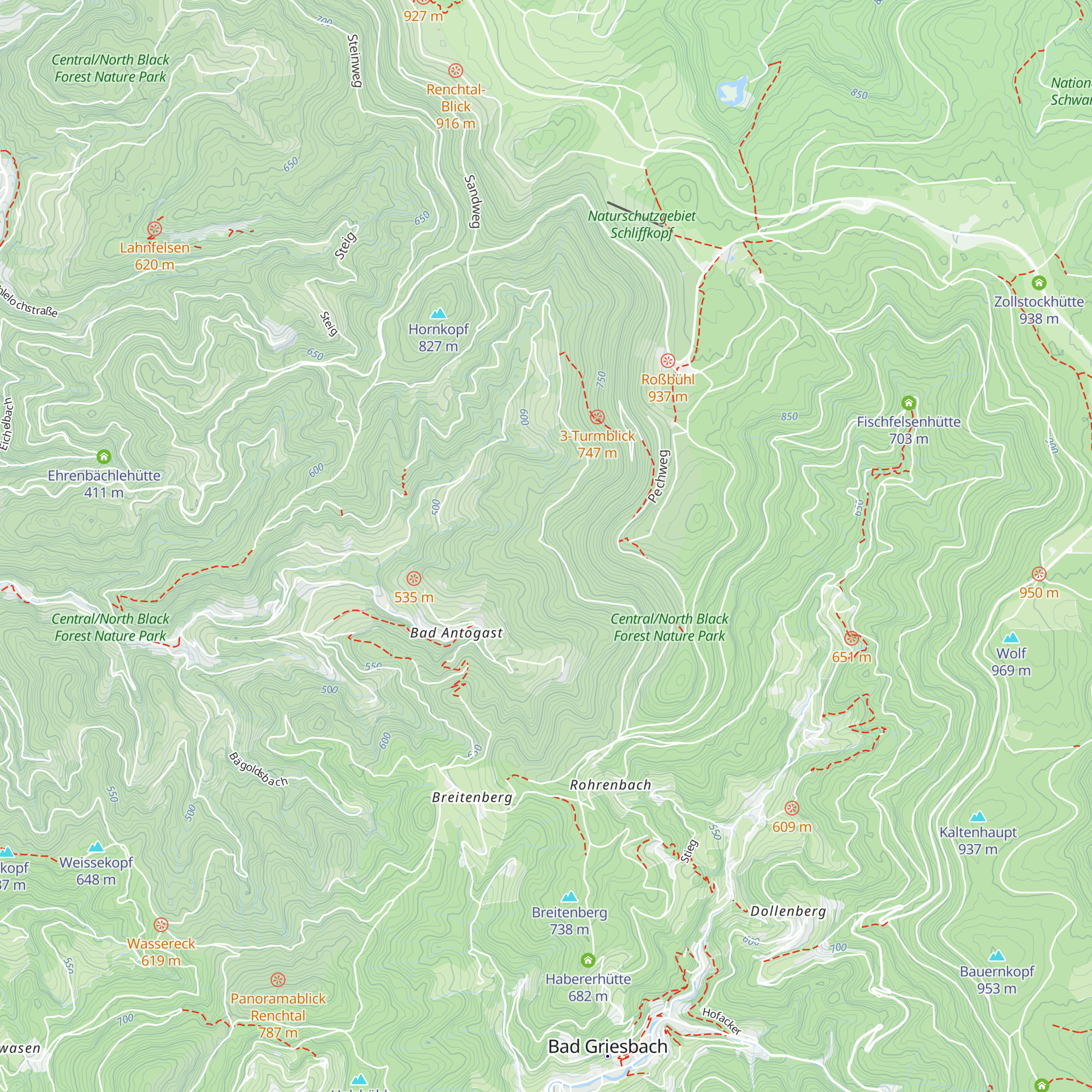 Müllerbauerneckhütte map