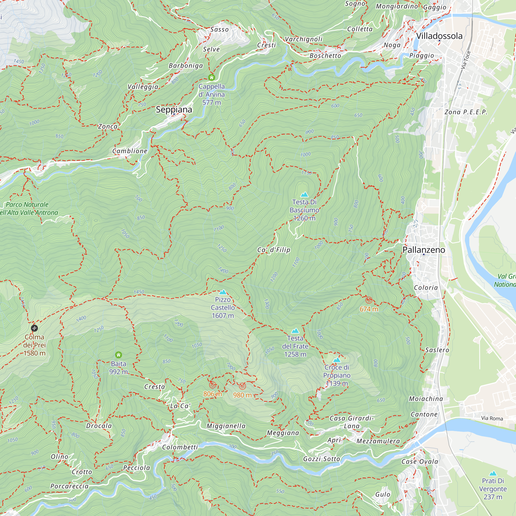 Bacino Acquedotto map