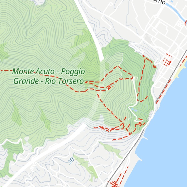 Map of Monte Piccaro