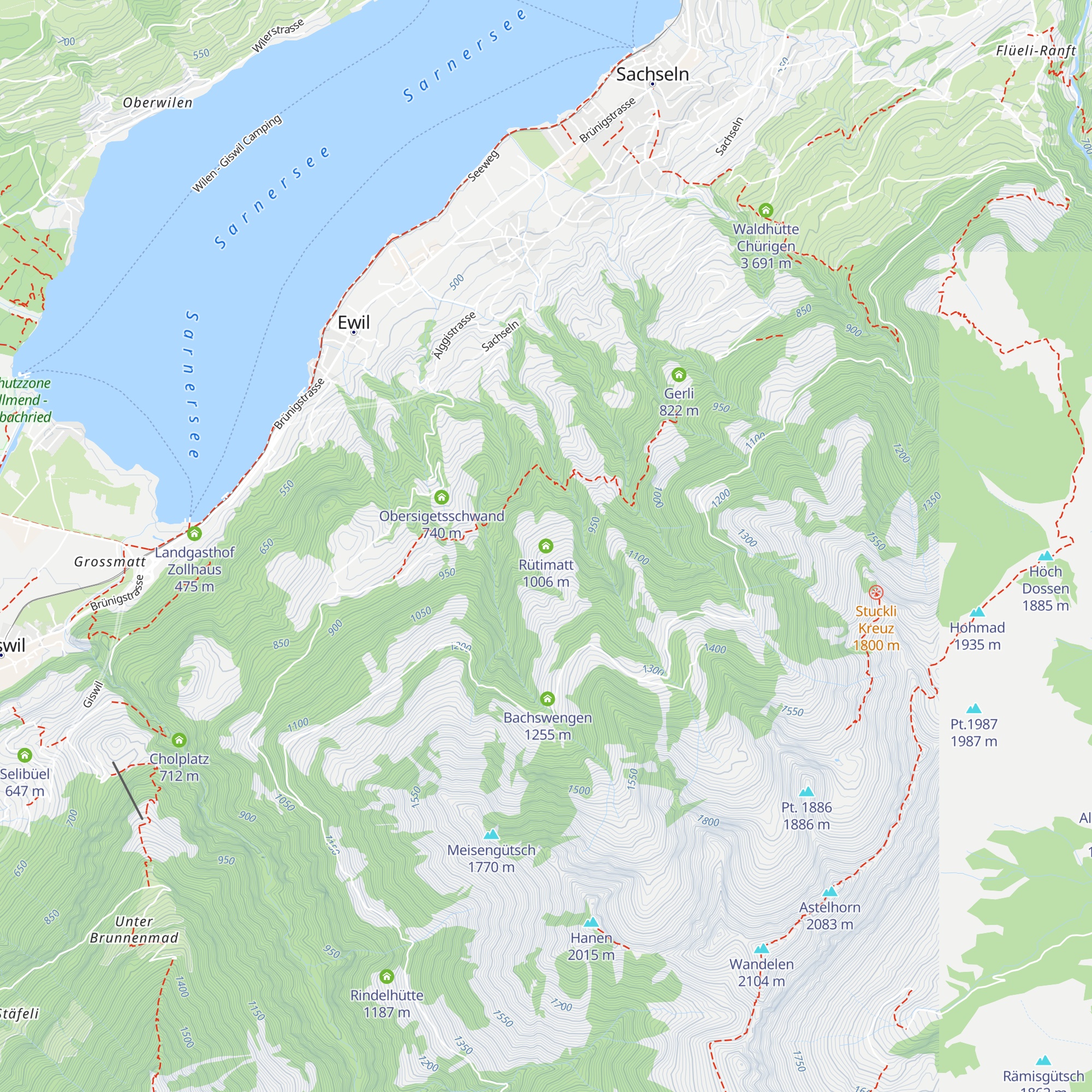 Rütimatt map