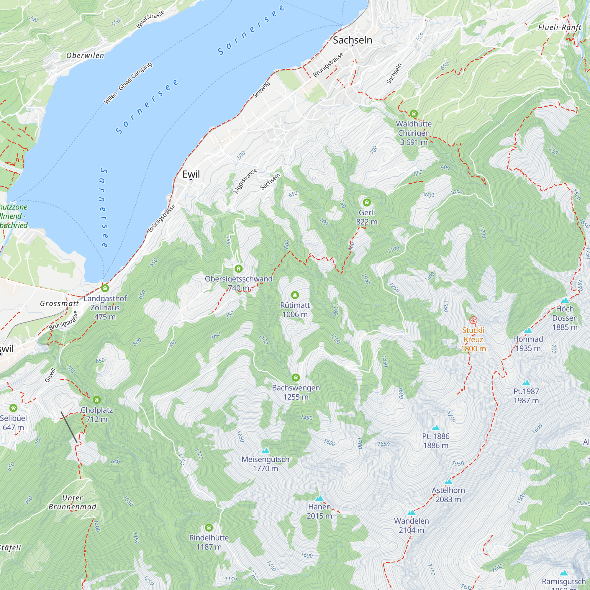Rütimatt map