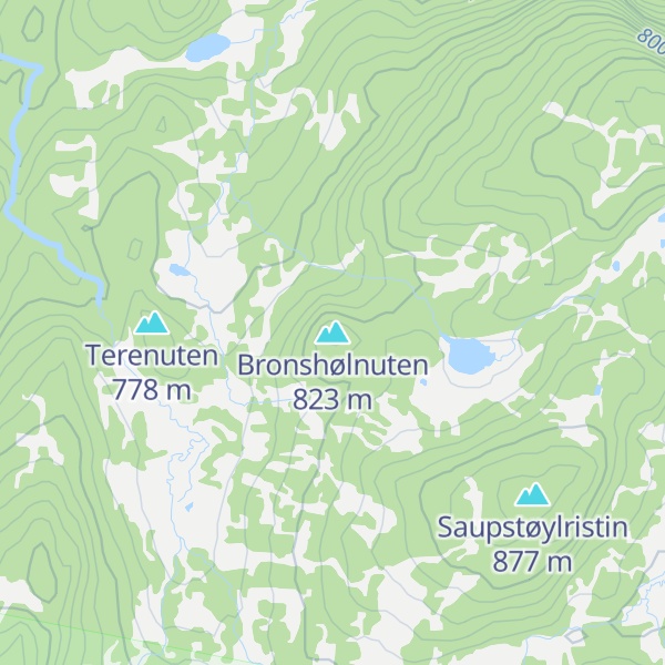 Map of Bronshølnuten