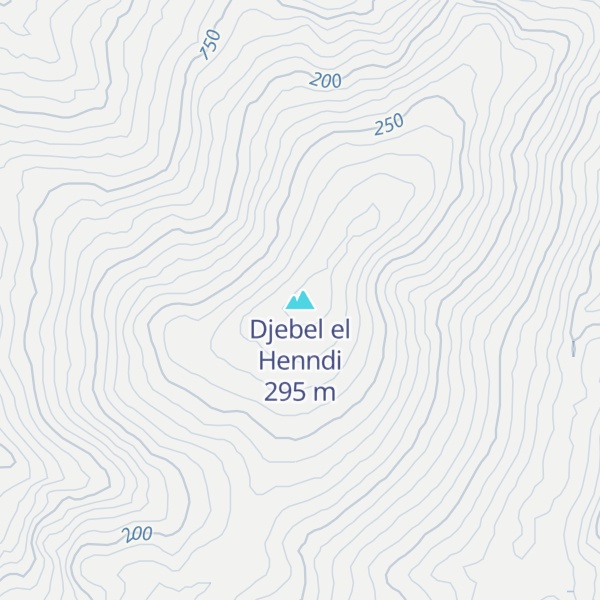 Map of Djebel el Henndi