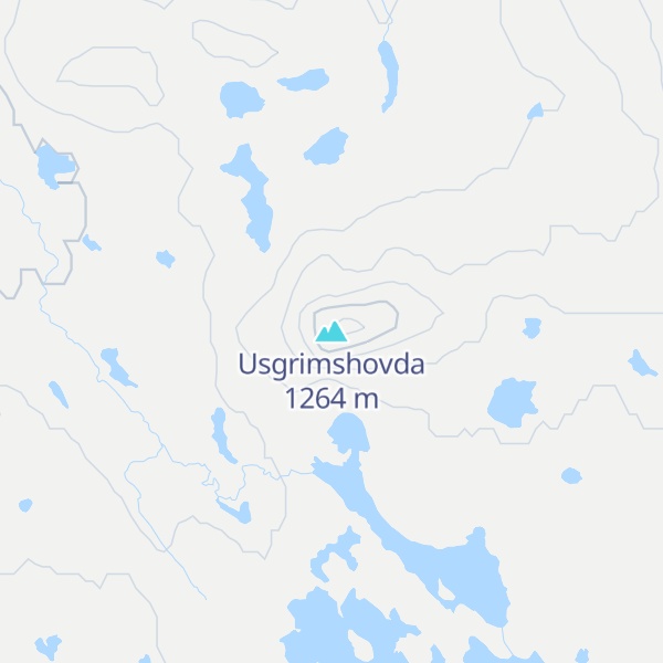 Map of Usgrimshovda