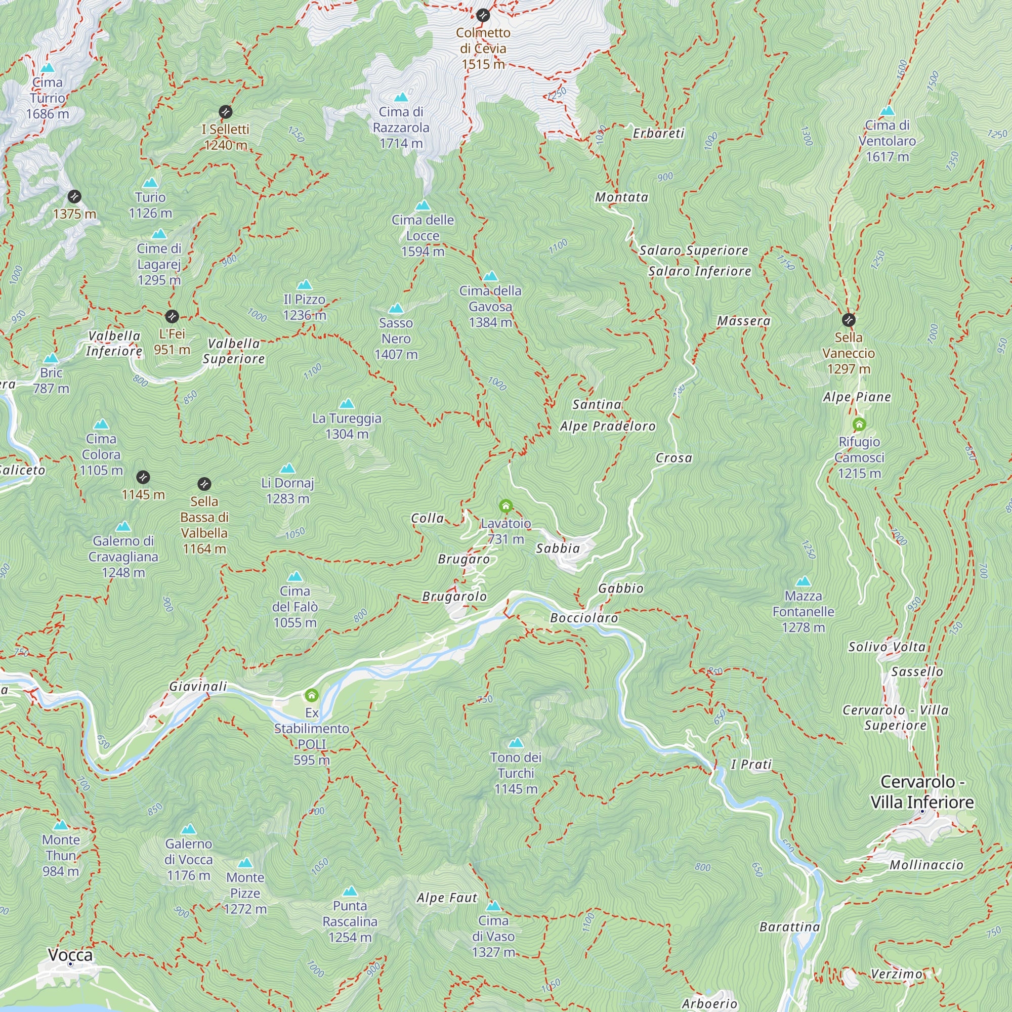 Lavatoio map