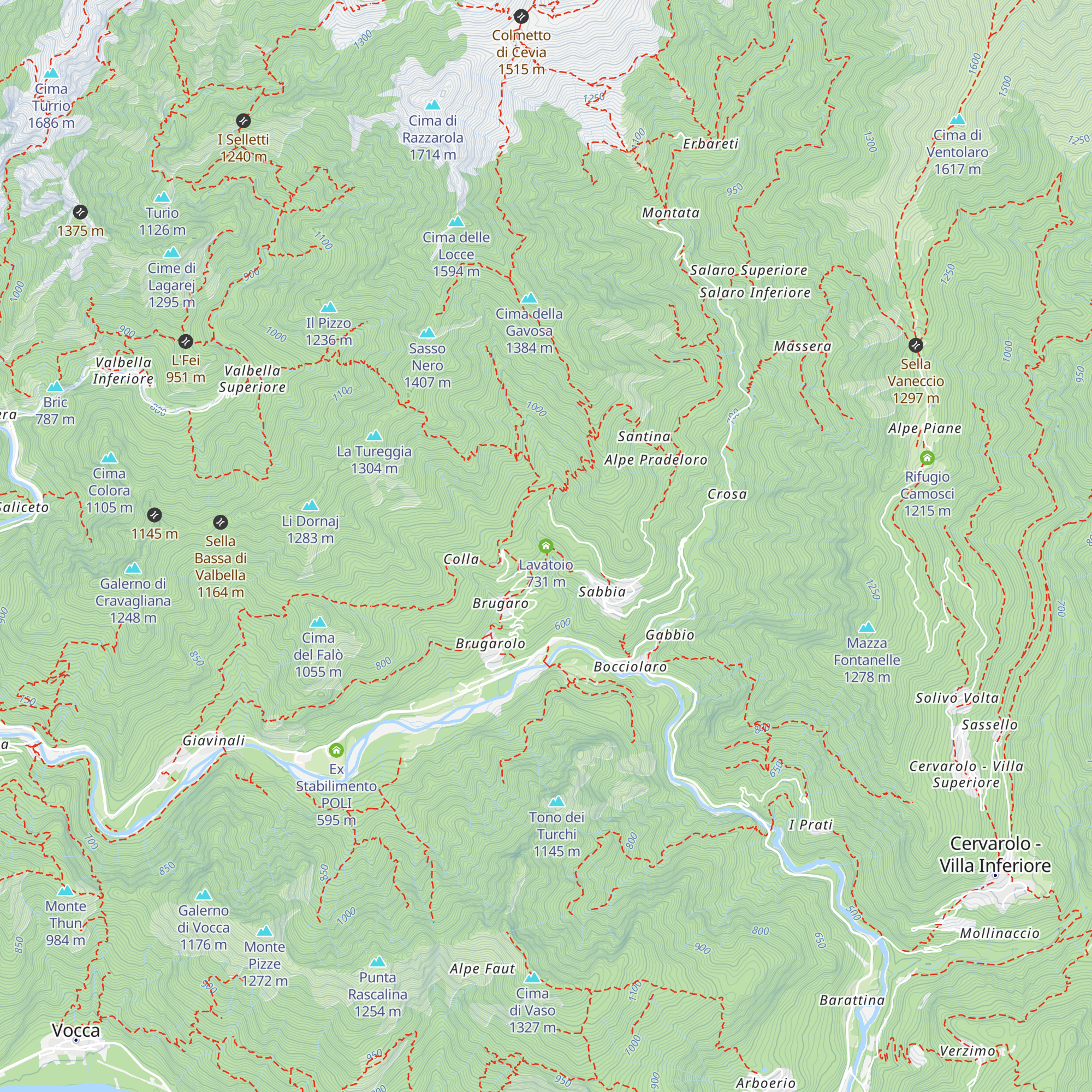Lavatoio map