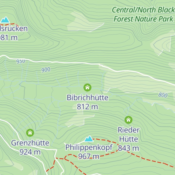 Map of Bibrichhütte