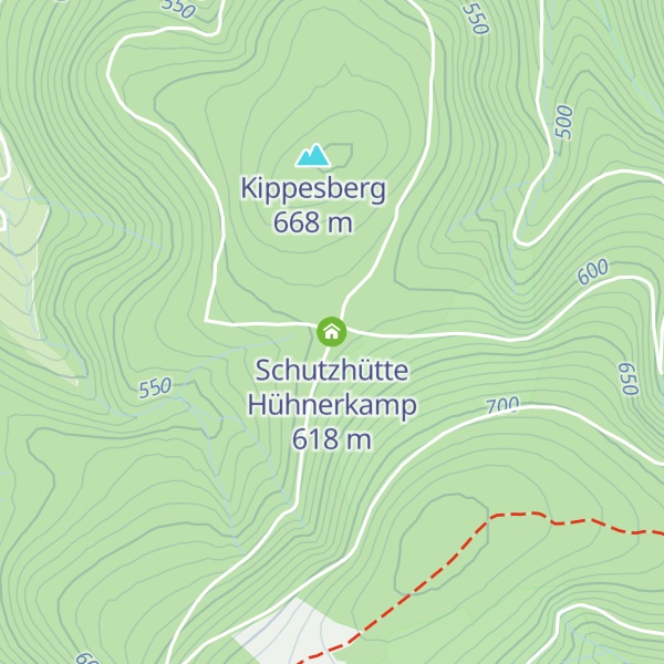 Map of Schutzhütte Hühnerkamp