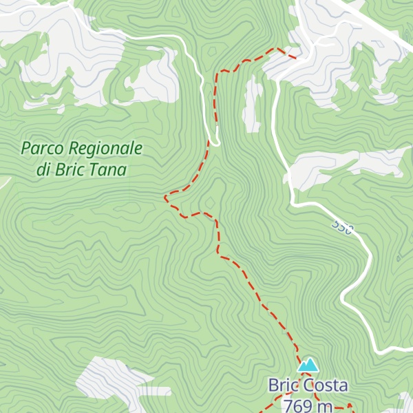 Map of Bric Vernei