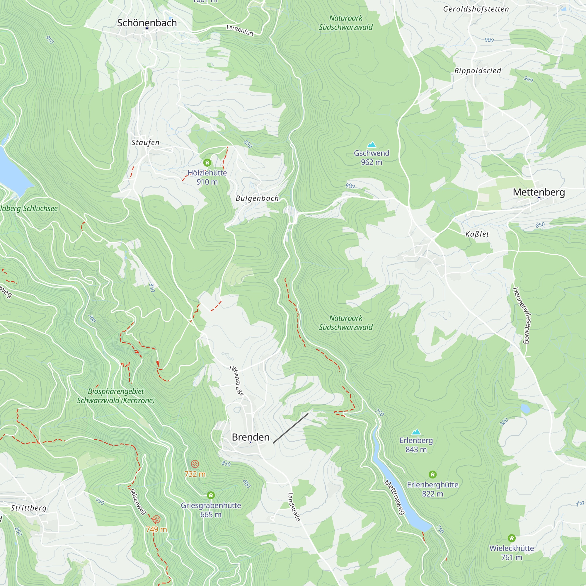 Mettmaholzhütte map
