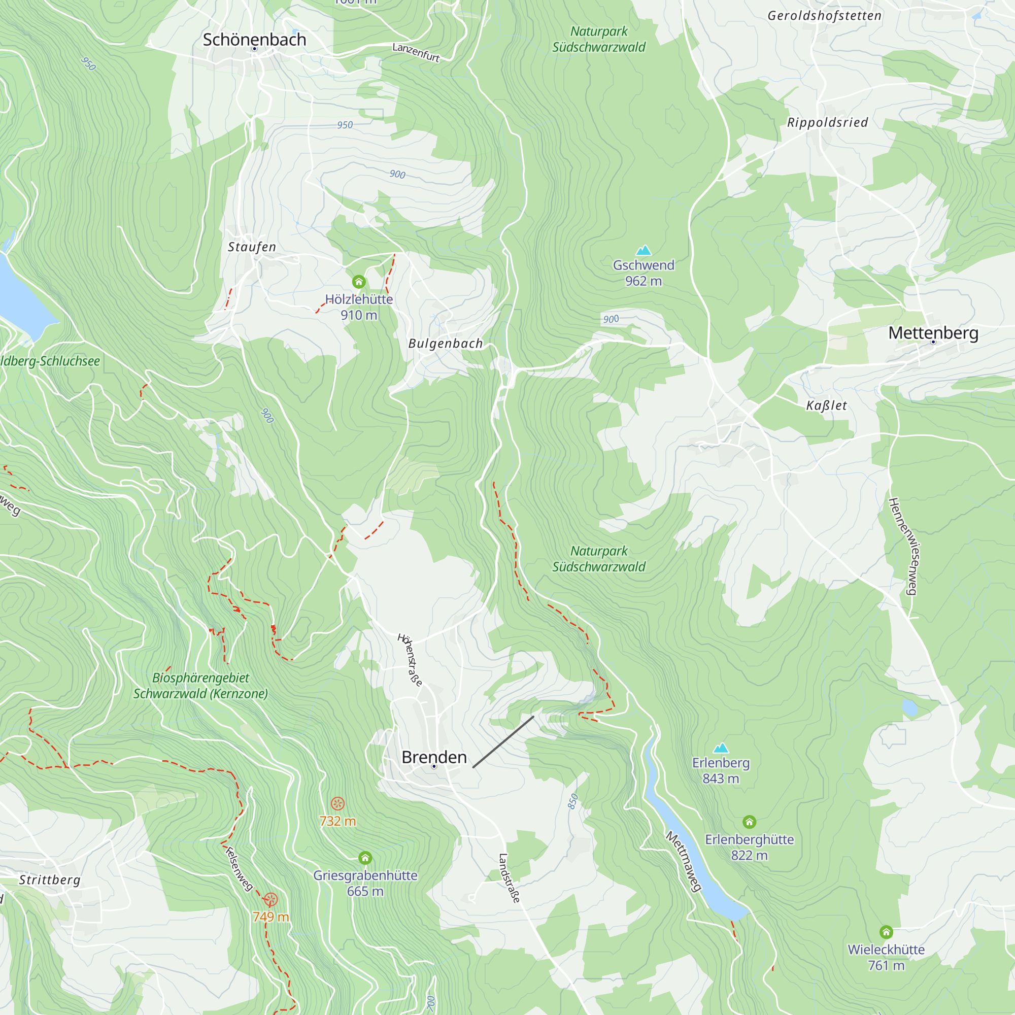 Mettmaholzhütte map