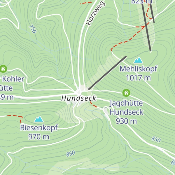 Map of Hundshütte