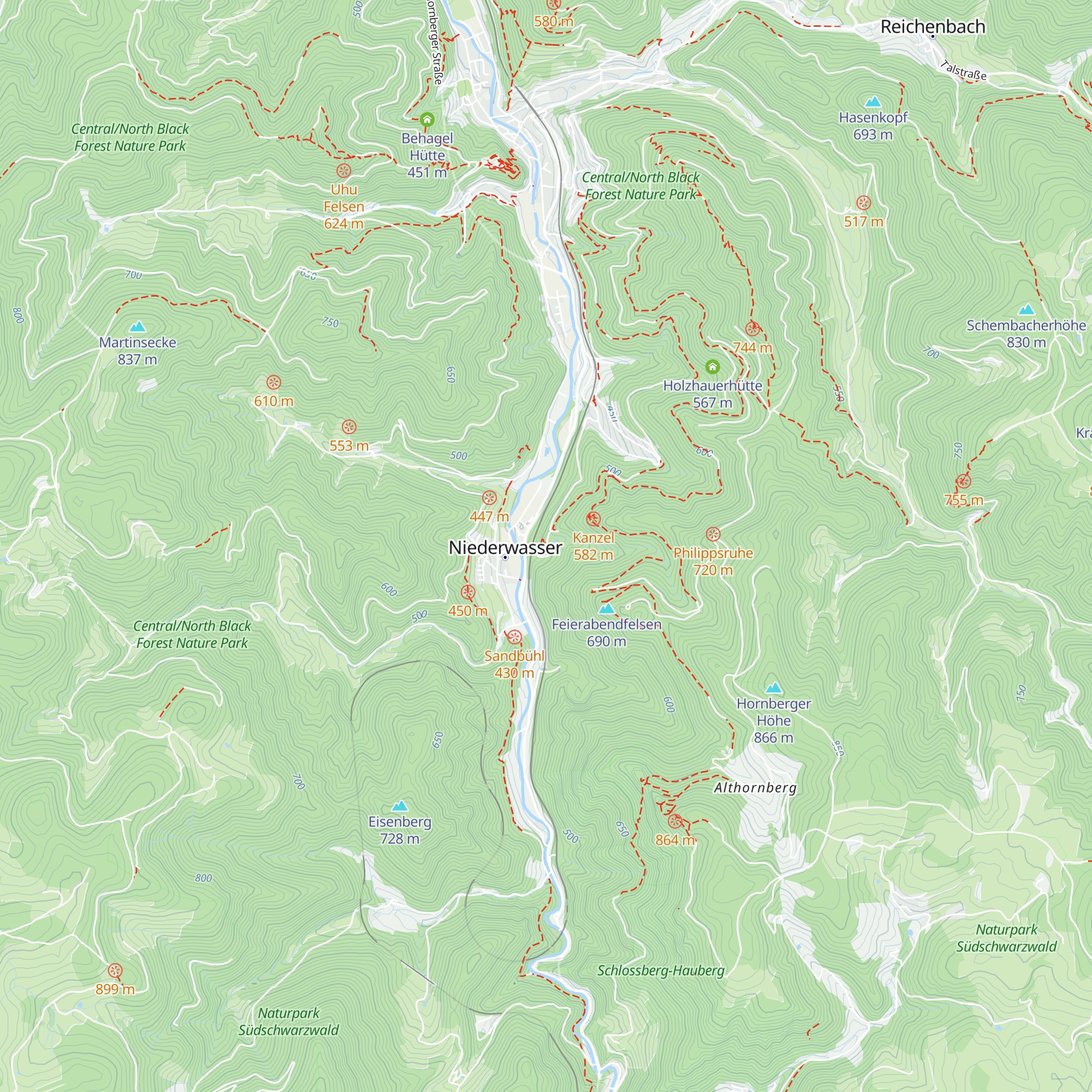 Kirchbühl Hütte map