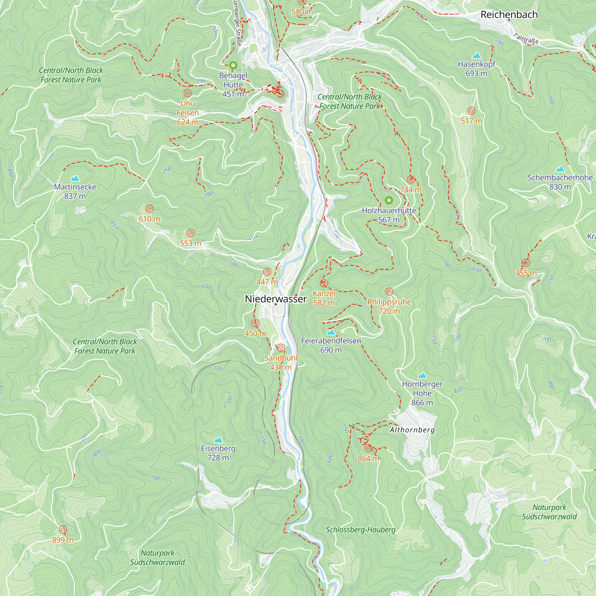 Kirchbühl Hütte map