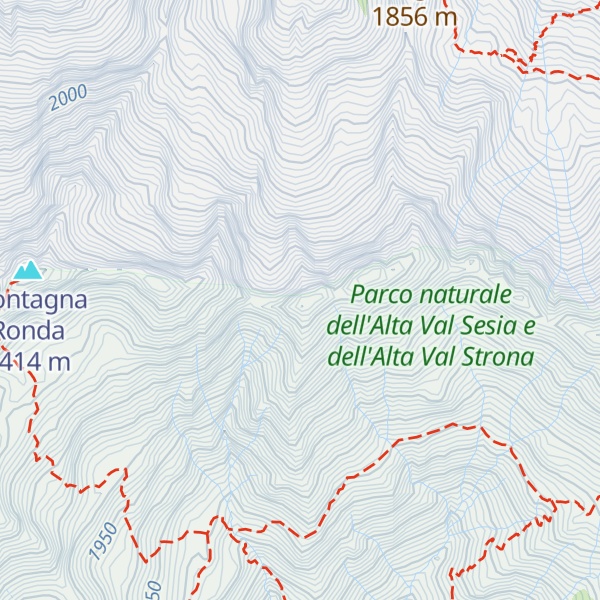 Map of Pizzo delle Rossole