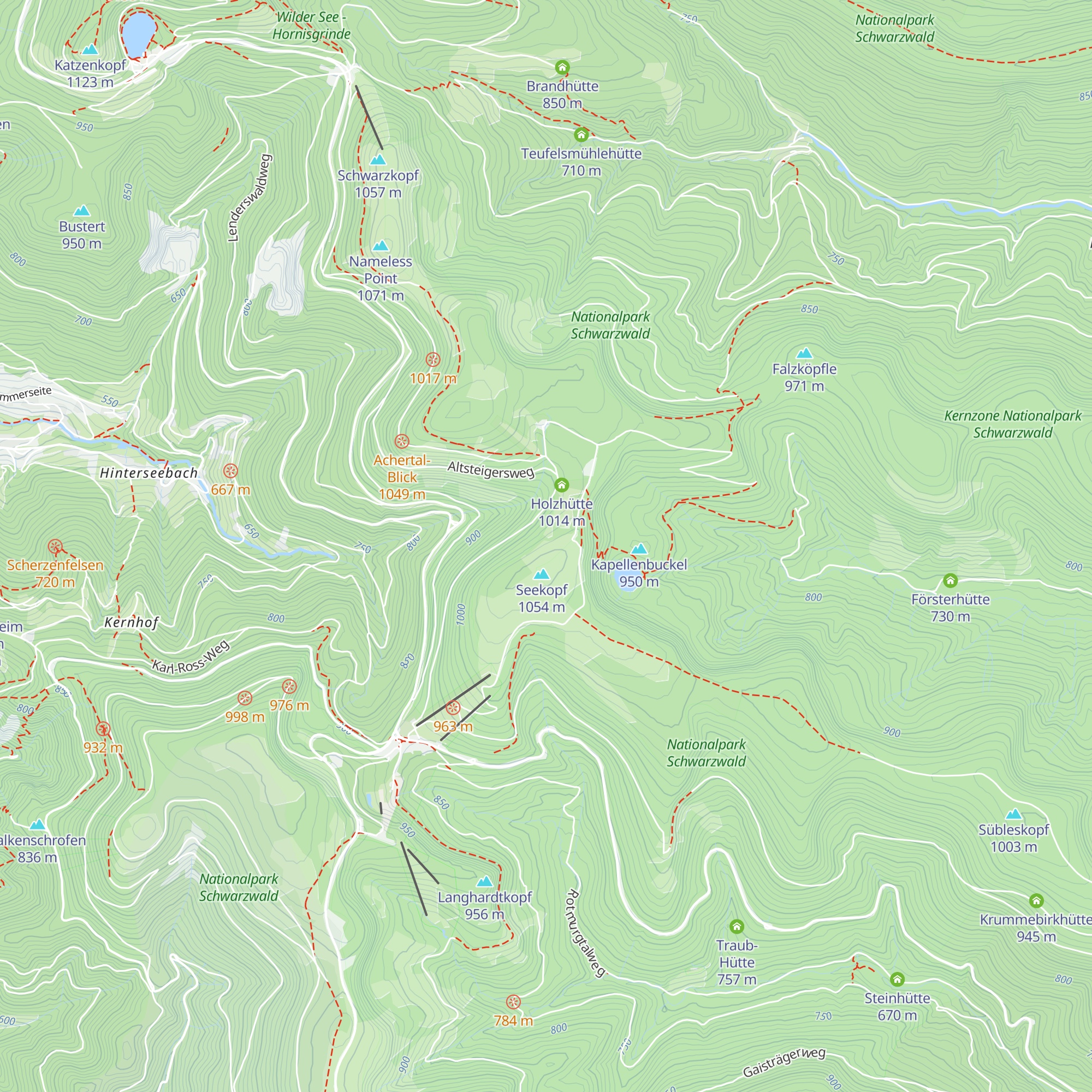 Acherner Skihütte map