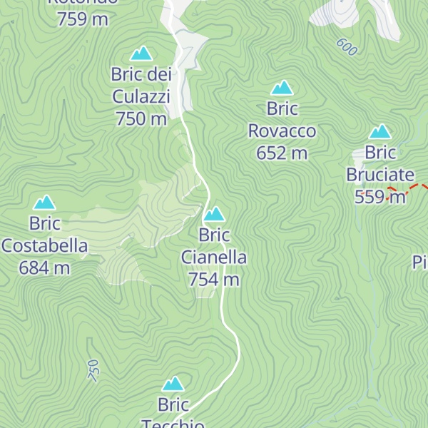 Map of Bric Cianella