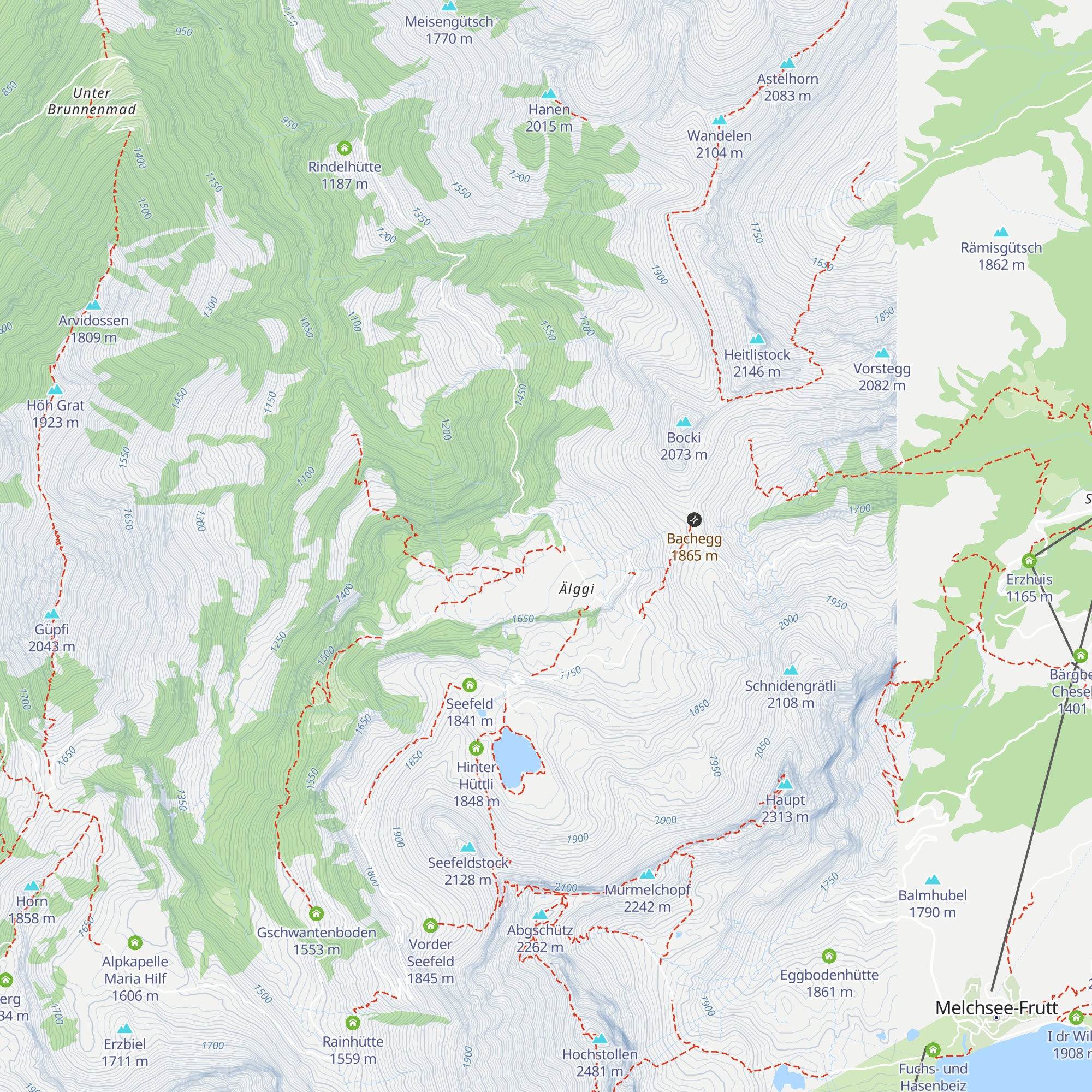 Gästehaus Älggialp map