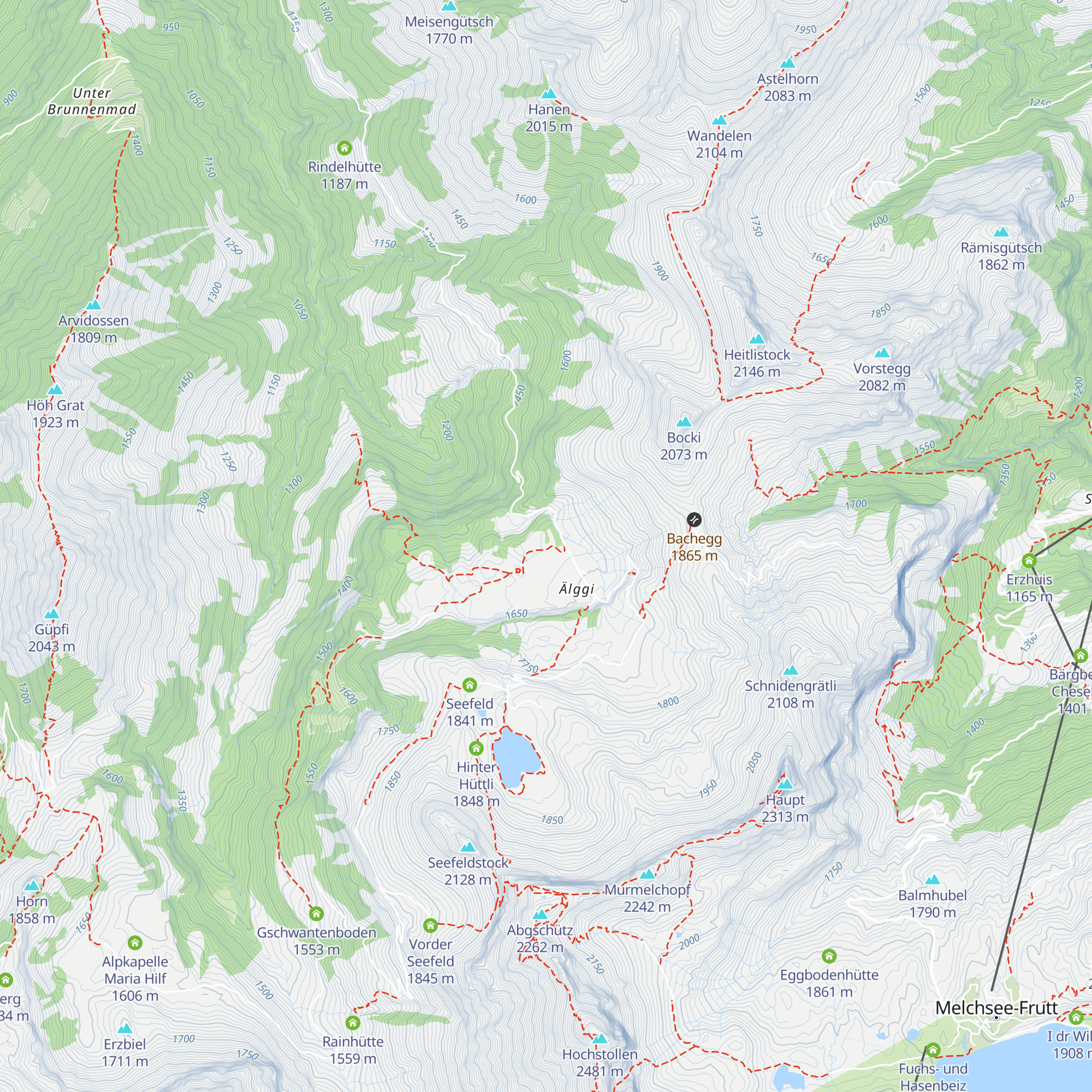 Gästehaus Älggialp map