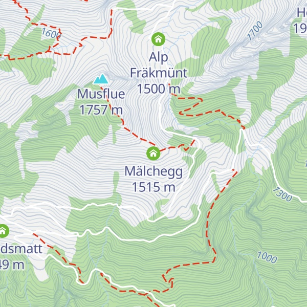 Map of Mälchegg