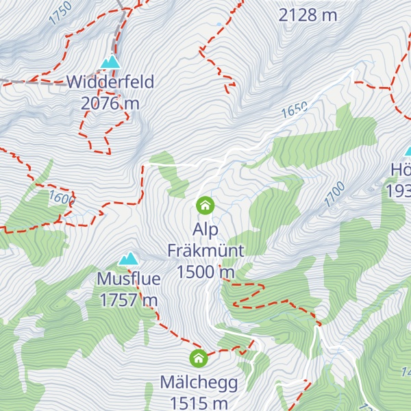 Map of Alp Fräkmünt