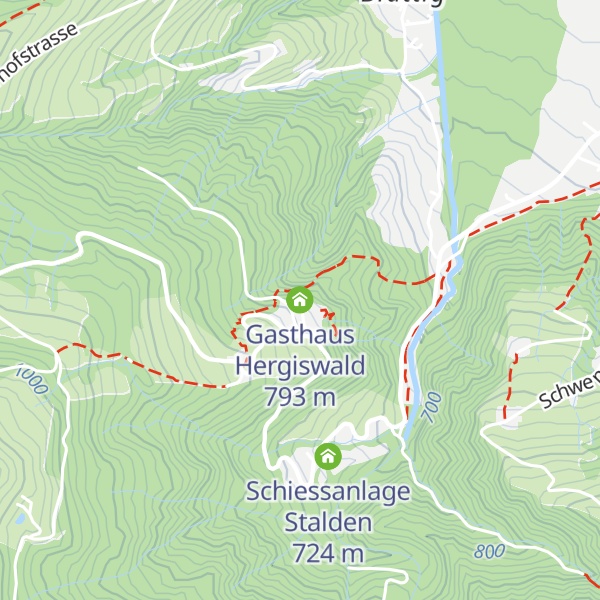 Map of Gasthaus Hergiswald