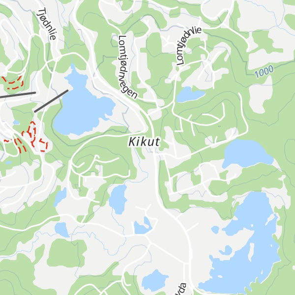 Map of Kikut Fjellstue