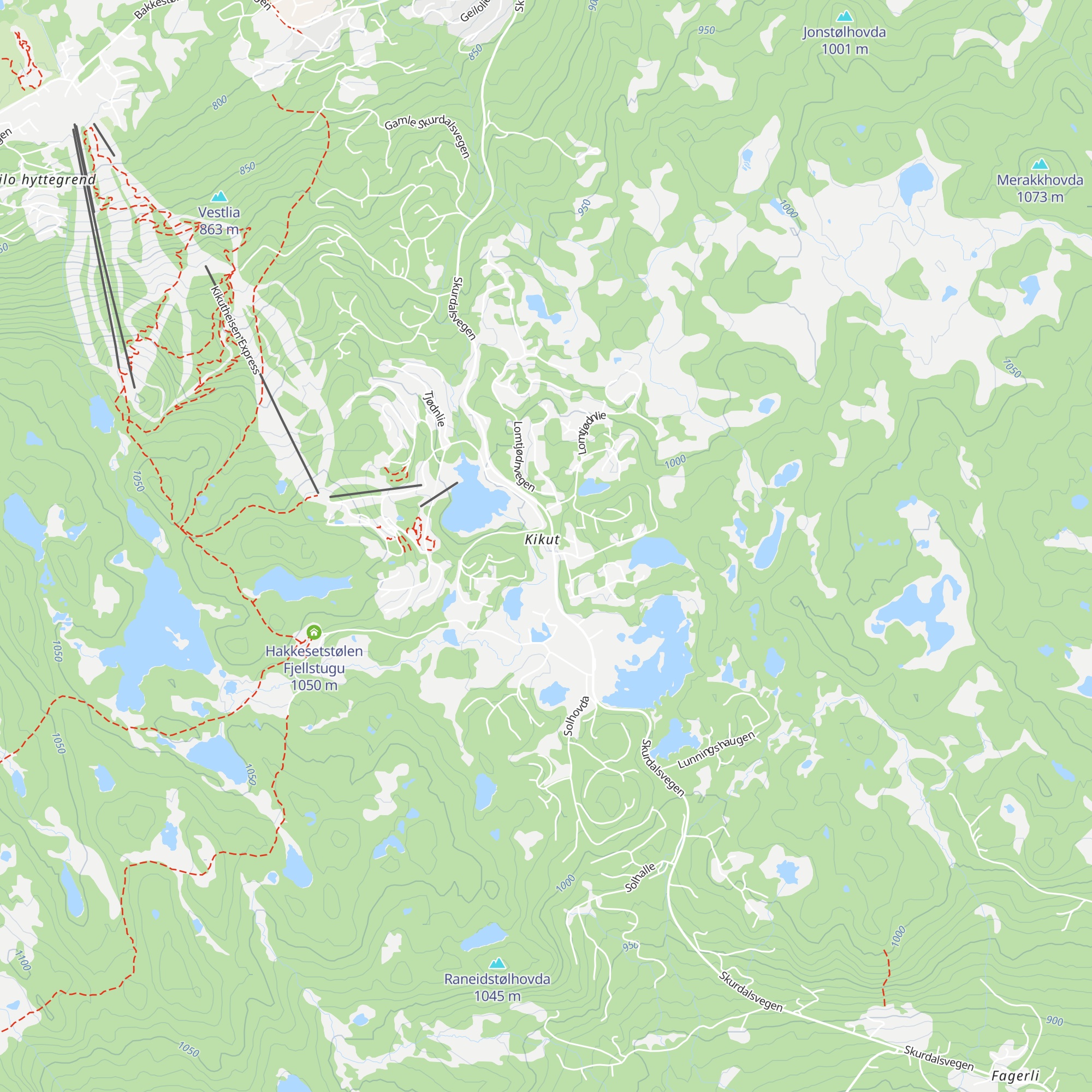 Kikut Fjellstue map
