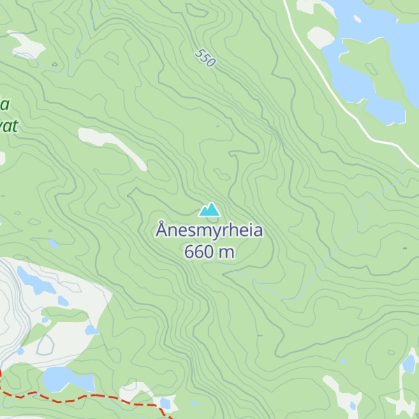 Map of Ånesmyrheia