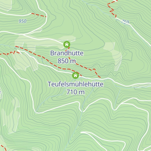 Map of Teufelsmühlehütte