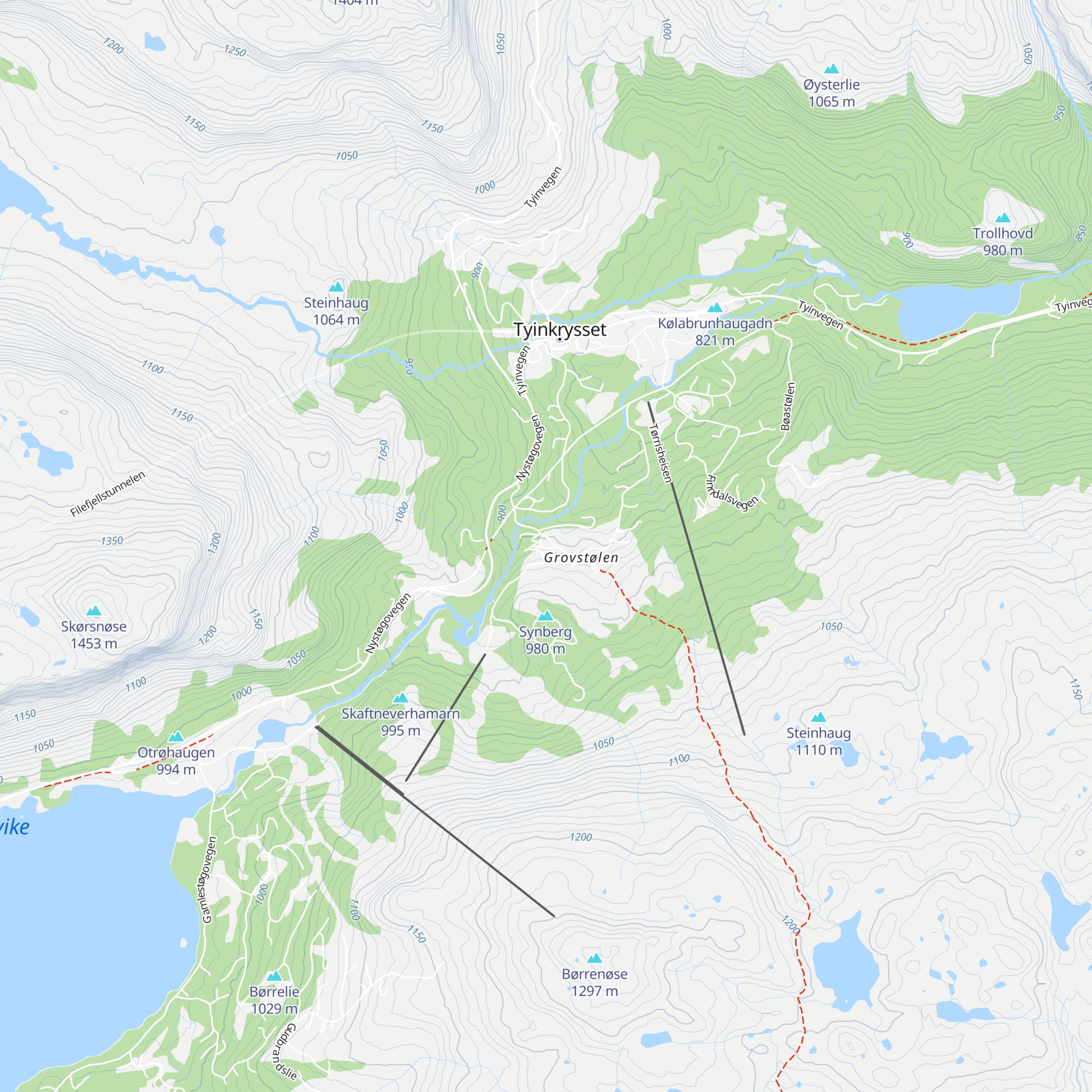 Filefjellstuene map