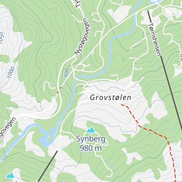 Map of Filefjellstuene