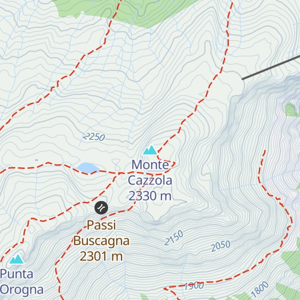 Map of Monte Cazzola