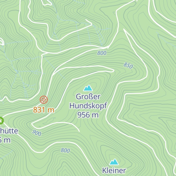 Map of Großer Hundskopf