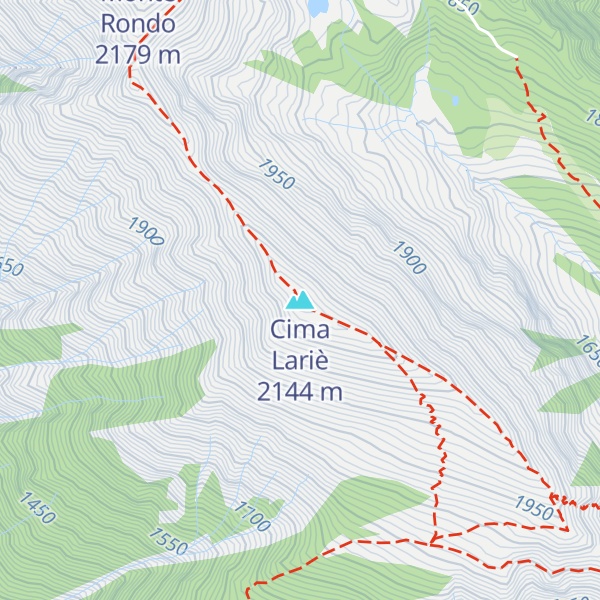 Map of Cima Lariè