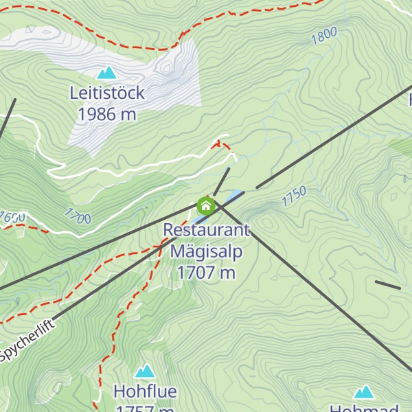Map of Restaurant Mägisalp
