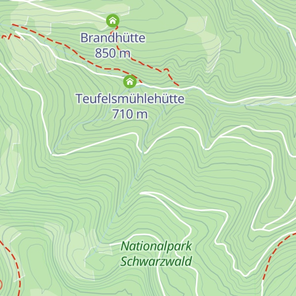 Map of Geißlochhütte